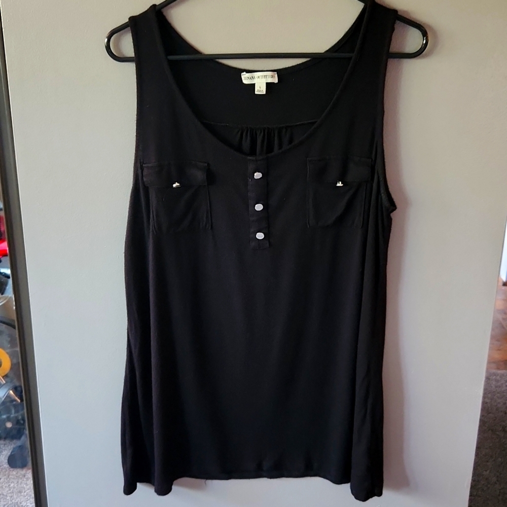 Zenana Outfitters Scoop Neck Dressy Tank Top